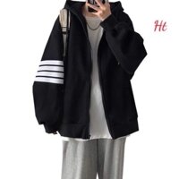 ÁO KHOÁC Nỉ Đôi Bạn Thân 💐 CÓ Mũ Kèm Khoá Kéo Hoạ Tiết Bông Hoa Nhỏ Vải Nỉ Mềm Nha