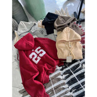 Áo Khoác Nỉ Form Boxy Thêu Số 25, áo khoác Lỡ Form Boxy Thêu QA 40-65kg mặc đẹp Hoodie Zip Women Top Hot