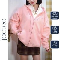 Áo Khoác Nỉ Hàn Bé Gái 10 -12 Tuổi, 20 đến 35kg - Áo Khoác Nỉ Màu Hồng Cho Bé Gái