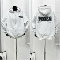 Aó Khoác Nỉ Hàng QC Chất Vải Dày Dặn Phối 2 Túi Trong In Chữ UNDOISM Cá Tính VA020