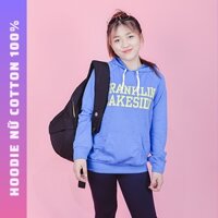 Áo khoác nỉ hoodie freesize dưới 55kg dành cho nữ, hàng giảm giá cuối năm thun cotton 100%, hình chụp thật sản phẩm