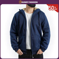 Áo Khoác Nỉ HOODIE nam nữ Lót Lót Lông Cừu chắc khỏe Ấm Áp, tư thế Thời Trang SUNDY