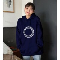 Áo Khoác Nỉ Hoodie Phản Quang Vòng Tròn Chữ PQ43KN