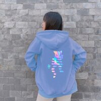 Áo Khoác Nỉ Hoodie Phản Quang Mèo Sọc Ngang PQ25KN -tuivi