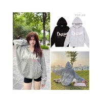 Áo Khoác Nỉ Hoodie Zip Boxy In Nổi DRAW Mũ 2 Lớp Unisex - Áo Khoác Dây Kéo 2 Đầu Form Rộng Nam Nữ