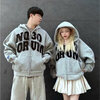 Áo Khoác Nỉ Hoodie Zip Form Boxy NQ30 FORUM Thêu Đắp Vải Form Rộng Nam Nữ Unisex