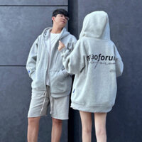 Áo Khoác Nỉ Hoodie Zip thu đông In Chữ Kí NQ30 FORUM Form Rộng Nam Nữ Unisex