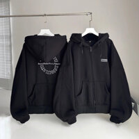 ÁO KHOÁC NỈ HOODIE ZIP Túi Ngược From Rộng Nam Nữ Có 4 Túi Cá Tính - ĐĂNG QUANG CLOTHER