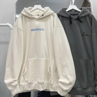 Áo Khoác nỉ kéo khoá Chất Dày Dặn 3 Màu In Chữ SWEZSOFFICAL-chống nắng cực tốt - Xám  - L