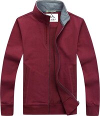 ÁO KHOÁC NỈ KHÔNG NÓN - ĐỎ - XL