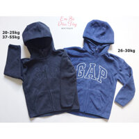 Áo khoác nỉ lông dày dặn mềm mại mặc ấm bé trai 20-30, 40-55kg VNXK Áo khoác thu đông xuất khẩu dư xịn GP teen