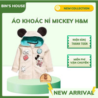 Áo khoác nỉ Mickey H&M sz 4-18M