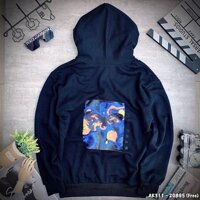 Áo Khoác Nỉ Nam Nữ Form Rộng Siêu Hot Chất Nỉ Dày Dặn Siêu Đẹp Áo Khoác Jackets Thun Unisex BƯỚM - Đen