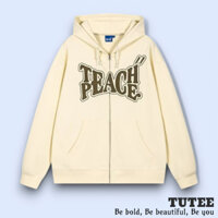 Áo Khoác Nỉ Nam Nữ Teachpe Khóa Kéo Phao Nón 2 Lớp Chất Liệu Vải Nỉ Bông Dày Dặn Mềm Mịn - TUTEE