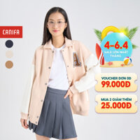 Áo khoác nỉ nữ CANIFA dáng rộng phối tay 6OT24C001
