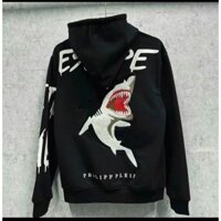Áo khoác nỉ phi líp bape hình cá mập sau lưng nam nữ mặc đôi thời trang trẻ trung cá tính