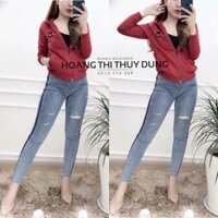 ÁO KHOÁC NỈ PHỐI NÓN DÙ