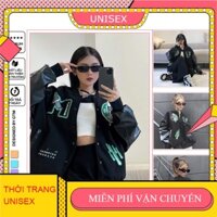 Áo khoác nỉ phối tay da dưới 72kg  - Missout thêu logo M - GENZ