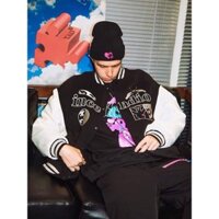 Áo khoác nỉ phối tay da