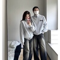 Áo khoác nỉ Stussy nam nữ cổ đứng khoá kéo,chất nỉ tag mác đầy đủ Qtk03 Bico Studio