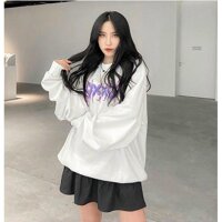 Áo Khoác Nỉ Sweater Unisex In Hình Cánh Bướm Free Size 70kg AK129 Áo Khoác Sweater Nam Nữ - Trắng 45-70Kg