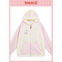 Áo khoác nỉ tai mèo Hello Kitty xinh xắn (Kèm ảnh thật)
