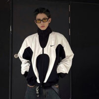 Áo khoác Nike, áo khoác gió chính hãng 2 lớp cao cấp unisex logo thêu form rộng brand jacket 765 Happy.Studio