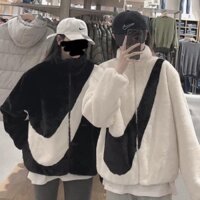 Áo khoác Nike CHÍNH HÃNG lông cừu Swoosh Big unisex nam nữ form Á mềm mịn ấm áp