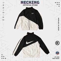 Áo Khoác Nike Chính Hãng Nam Nữ Dù 2 Lớp Vải Cao Cấp, necking