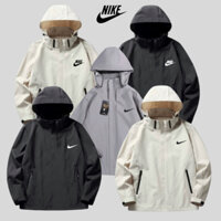 Áo Khoác Nike Nam Nữ,Có Mũ Tháo Rời, Áo Khoác Gió Cao Cấp Happy Studio M97