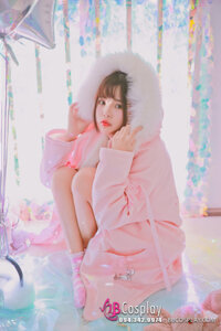 Áo Khoác Noel Hồng Viền Lông Dễ Thương