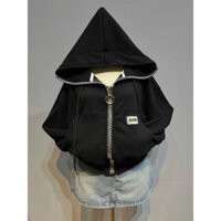 Áo khoác nón to, dây kéo bản lớn (40-65kg) - chất liệu thun gân