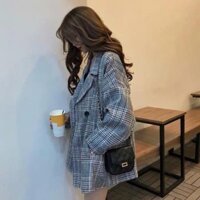 Áo Khoác Nữ 🌸 Áo khoác dạ kẻ nữ SIÊU HOT 🌸