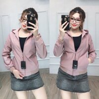 Áo khoác nữ Áo khoát nữ gió dù 2 lớp chống nắng N.I.K cực chuẩn cực chuẩn-M063 - Nike-Đỏ đô