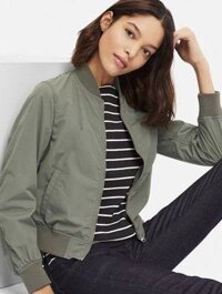 Áo khoác nữ bomber mỏng cổ tàu 401727 XL