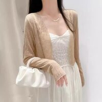 Áo Khoác Nữ Cardigan HIH Kiểu Ren Hoa Nổi Nhẹ Nhàng Xinh Xắn A5941