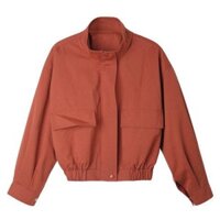 Áo khoác nữ chất liệu kaki dáng ngắn có túi hộp