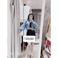 🍒🍒🍒ÁO KHOÁC NỮ CỔ BẺ PHỐI NÚT CAO CẤP CHẤT KAKI JEAN LYIE