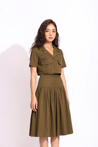 Áo khoác nữ dáng lửng tay ngắn