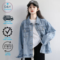 Áo khoác Nữ jean form rộng cao cấp bigsize DYNYOUTH chống nắng đi chơi sành điệu