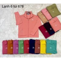 Áo Khoác Nữ Không Nón Chất Liệu Cotton Thái Lạnh