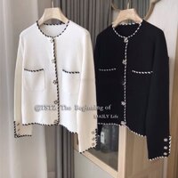 Áo khoác nữ mùa đông -vải Tweed Order Taobao |Áo khoác Cardigan nữ - phong cách Hàn quốc