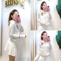 Áo Khoác Nữ nữ thêu mickey tròn