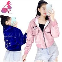 áo khoác nữ phi xà cừ thêu cao cấp mẫu 2021 [Hoàn Xu]