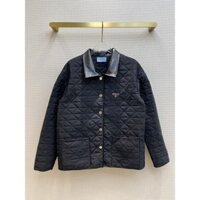 Áo khoác nữ Prada trần bông mềm mại, ấm áp