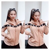 Áo khoác nữ thêu hoa cúc có chữ