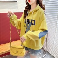 Áo khoác nữ thời trang mùa xuân mới 2025, áo hoodie mỏng, dáng rộng, phong cách Hàn Quốc, kích thước nhỏ, xu hướng Z5CN