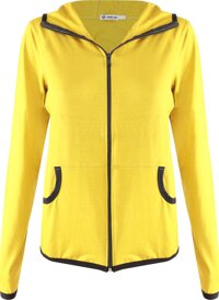 Áo khoác nữ thun lạnh viền màu nổi Phúc An 4049 màu cải - Size XL