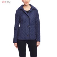 Áo khoác nữ TOMMY HILFIGER mầu xanh navy, trần chỉ hình quả trám