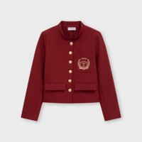 Áo khoác nữ Wincy Jacket túi ngực Meemdy cổ tàu phong cách